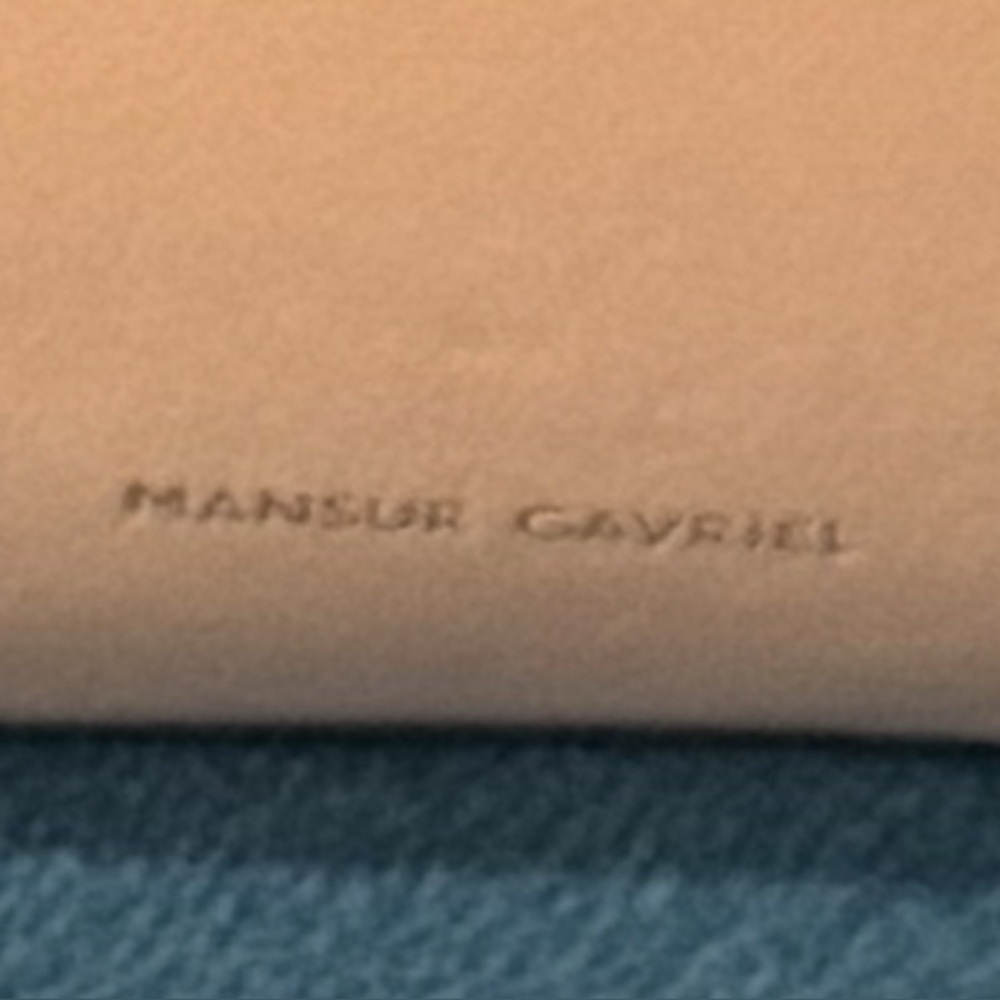 Mansur Gavriel Large Light Pink Leather Bucket Bag - Picture 16 of 16